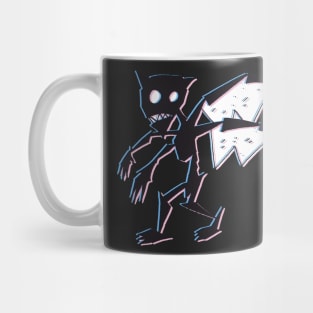 Imp Gargoyle AESTHETIC Pink Blue Fake 3d Demon with Wings Mug